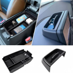 Carwiner 2 PCS Center Console Organizer Compatible with Ford Bronco Sport Accessories 2021-2024, Armrest Storage Box & Dash Organizer Tray Holder 1PC Dashboard Organizer