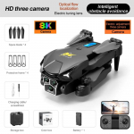 Uus M3 droon HD ESC 3 kaamerat Fotograafia Optilise voolu positsioneerimine Lennuk Neljasuunaline takistuste v&auml;ltimine Droon Quadcopter M&auml;nguasjad Kingitused Lapsed 8K-1B must