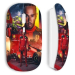 Souris - maniacase - sans fil - blanche - Lewis Hamilton Scuderia Ferrari F1 officiel