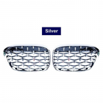 Geetha Car Diamond eesmise neeruv&otilde;re v&otilde;idus&otilde;idugrill BMW X1 F48 F49 2016 2017 2018 Meteor Style v&otilde;rede autode kujundamise osad Full Silver