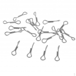 20pcs/set Skull Articulated s Spine for Fly Tying DIY 15mm