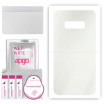 apgo MATTE Protective Skin Sticker for the back compatible with Samsung Galaxy S10e, Wrap Film, Hydrogel Film, Flexible, Soft TPU with positioning lay