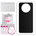 apgo Protective Skin Sticker for the back compatible with Realme Narzo 60 Pro, Wrap Film, Foil, Vinyl - Pattern Carbon Black