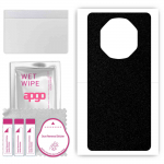 apgo Protective Skin Sticker for the back compatible with Huawei Mate 40 RS P Design, Wrap Film, Foil, Vinyl - Pattern Matte Black