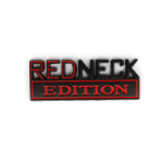 1tk 3D ABS-embleem SHITBOX Editioni m&auml;rk Hillbilly auto saba k&uuml;ljekleebis valge privileeg VW Golf 4 Ford Focus 3 Toyota Auris Seat Exeo Bmw E46 jaoks Style 1 punane/must