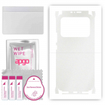 apgo Protective Skin Sticker for the back+sides compatible with Xiaomi Mi 11 Ultra, Full Wrap Film, Foil, Vinyl - Pattern Matte Transparent