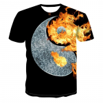 3D Tai Chi Yin Yang tr&uuml;kitud meeste T-s&auml;rk, t&auml;navamoe isiksus, huvitav vintage suvine &uuml;markaelusega plusss&auml;rk 2023 S
