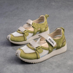 Johnature V&auml;rvilised sportlikud vabaaja sandaalid hingavast v&otilde;rgust ehtsast nahast mitmek&uuml;lgsed naiste kingad 35