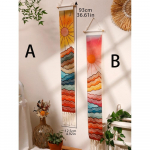 Makraame seinavaip M&auml;gi ja p&auml;ikeset&otilde;us ning p&auml;ikeseloojang Boho kodukaunistused seinavaibad Toakaunistused Esteetiline seinakaunistus A