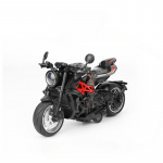 1/10 metallist m&auml;ngumootorrataste m&otilde;&otilde;tudega MV AGUSTA mootorratta survevalu liiklusmudel hasartm&auml;nguheli ja valgusega poistele ja lastele 1/10-Size:17*11*8cm punane