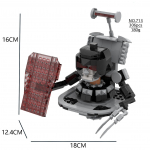 Ehitusplokk Titan Clock Man 2.0 Operaator Speakerman Drill Man Bricks Model
