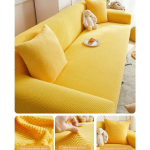 Kulumiskindel Universaalne Diivanikate, Veniv Diivanipadi Kate, Libisemisvastased Diivanikatted, Diivanilaud Diivanikate 1 Cushion 70-120cm yellow
