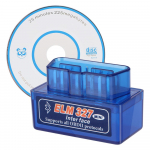 Bluetooth V1.5 detektori koodilugeja kaherežiimiline autodiagnostika skanner ELM327 IOS-i/Androidi OBD2 liidese adapteri mini jaoks sinine