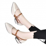 Pehmed sandaalid naistele Kevadsuvi Moodne terava otsaga &uuml;hekordsed kingad &Otilde;&otilde;nespandlaga tuulduvad kingad Kontori naised 35 beež