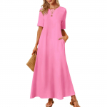 Naiste vabaaja suvekleidid puhvis varrukatega lilleline maksikleit, kroogitud avatud seljaga, voolav kihiline rannamaksikleit L sinine