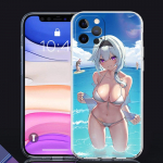 Genshin Impact Luxury telefoni&uuml;mbris iPhone 14 13 Pro 11 12 Max X XR XS 7 8 Plus SE l&auml;bipaistev pehme Hentai seksikas t&uuml;druku anime kaas iPhone 14Pro Max