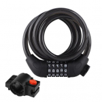 Jalgratta kaablilukk 5-kohalise nihkekindla PVC-kattega Universaalne vargusvastane turvakaitse jalgrattat&otilde;ukeratta turvalukk