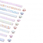 420 lehte helendav Origami Star paberiribad Erinevat v&auml;rvi Kahepoolne Lihtne voltida Lucky Star Paber E