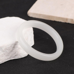 Jade Bangle K&auml;ev&otilde;ru v&otilde;lu Ehted Aksessuaarid Lucky Amulet Kingitused naistele 6cm valge