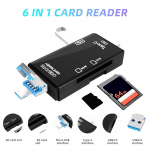 Mini-USB-kaardilugeja 2-&uuml;hes USB 3.0 kuni SD TF-i m&auml;lukaardiadapter kiipkaardilugeja v&auml;lkm&auml;lukaardilugeja s&uuml;learvuti tarvikud