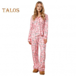 2 tk/komplekt naiste j&otilde;ulupidžaamakomplekt j&otilde;uluvana prindiga rev&auml;&auml;r Pikad varrukad &Uuml;herealine avar s&auml;rk Elastne talje avar lai jalg Koduriided Riided &ouml;&ouml;s&auml;rk L roheline