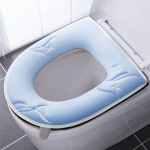 Tualettpadi Majapidamise Tualettkaas Veekindel Kogu hooaja Tualettruumi R&otilde;ngas Pestav Tualettkaas Lukuga T&uuml;&uuml;pi Tualettpadi Paksenenud Soe Tualettpadi sinine