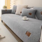 Villane diivani kate Talvine soe elutuba Diivanipadi pl&uuml;&uuml;sis paksendatud libisemiskindel r&auml;tik Mugav hingav seljatugi k&auml;etugi 70x70cm 1pc beež