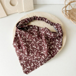 2024. aasta suvevintage print Flower Beach Bandana juuksesall Moodne elastsed kummist peapaelad naistele t&uuml;drukute juuste aksessuaarid punane