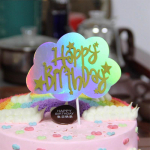 DIY magustoidud lastele koogi katted Palju &otilde;nne s&uuml;nnip&auml;evaks Gillter Baby Shower Lasertort Lipud Peokaunistus Paber Pilv Koogikaunistus Uudsus &Scaron;ikk h&otilde;be