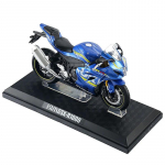 1/12 Suzuki sulamist survevalu GSX-R1000 mootorratta mudelm&auml;nguasi 17cm maastiku mootorratta mudeli kaunistused karbiga Plastikust kronsteini alus sinine