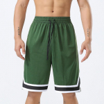 Meeste korvpall Football Scanties hingavad ja kiiresti kuivavad l&uuml;hikesed p&uuml;ksid kulturismiks taskulukuga v&auml;lijooksup&uuml;kstega XXXL tumeroheline v&auml;rv