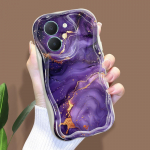 Armas koomiksimustriga kreemjas tekstuuriga korpus, lainelise servaga pehme silikoonkaanega telefoni&uuml;mbris Vivo jaoks Vivo Y76 5G must