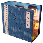 DIY Book Nook Miniatures House Kit Lisa nukumaja mudel Roombox Building Kit Puidust raamaturiiulist m&auml;nguasjade raamatuhoidja j&otilde;ulukinkide jaoks