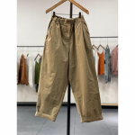 Kevadised ja s&uuml;gisesed naiste p&uuml;ksid Lihtsad kirjanduslikud elastsed v&ouml;&ouml;kohad lahtised p&uuml;ksid plusssuuruses laia s&auml;&auml;rega vabaaja p&uuml;ksid 2XL khaki