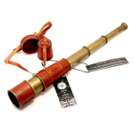 KELVIN & HUGHES Messingist Teleskoop Nahast Kandekotiga Vaatluskaamera Merenduslik 47 cm Teleskoop S&uuml;nnip&auml;evakingitus, Aastap&auml;evakingitus, J&otilde;ulukingitus