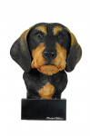 Dachshund Wire-haired, Wiener dog, Badger dog - painted figurine, statue, figure, made by the artist, brand Art-Dog