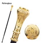 Kuldne vabam&uuml;&uuml;rlaste vabam&uuml;&uuml;rlased VG Totem Relief jalutuskepp mood jalutuskepp Gentleman Crosier Knob jalutuskepp 93cm