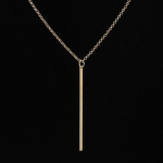 Lihtne klassikaline moepulga ripats kaelakee &otilde;&otilde;nsa t&uuml;druku pika l&uuml;liga kett kandiline vask kaelakee pika ribaga ehted naistele kuld