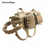 Taktikaline teenistuskoera vest &otilde;ues s&otilde;jav&auml;ekoerte riided K9 politsei rakmed Koolitus jahimulle koerte vestid kottidega S kamuflaaž