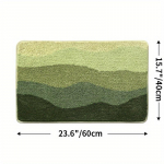 1 tk luksuslik pehme vannimatt &ndash; libisemiskindel, &uuml;limalt imav, masinas pestav vaip vannitoa ja elutoa mugavuse tagamiseks 15.7"X23.6"/40*60cm roheline