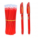 1 komplekt 0,38 mm kustutatav geelpliiats, lekkekindel, ladusalt kirjutamine, tinti ei voola. Vahetage t&auml;itekomplekt Koolitarbed punane