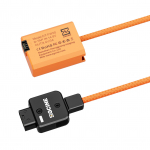 ZGCINE NP-FW50 n&auml;iv aku D-Tap pistikuga toitekaabel 60 cm pikk D-Tap kuni NP-FW50 oranž