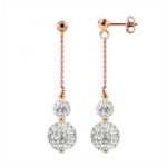 LOVA LOLA VAN DER KEEN - K&otilde;rvar&otilde;ngad - Prestiižiehted - P&auml;ris kristall - 925 Sterling Silver - Pousse System