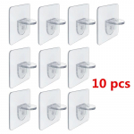 Kleepuvad riiuli tugipulgad puurida vaba naela asemel hoidikud kapi kapi riiuli tugiklambrid seinariideid 10pcs puhas