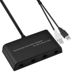 Nintendo GameCube'i kontrolleri adapter 4 pordiga Wii U ja PC jaoks