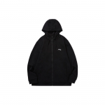 Li Ning Sulav V&auml;rvi Kapuutsiga Jooksu Treeningjakk Meeste Jakk Must AWDTD73-1 M