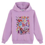 Laste 3D kapuuts TTHE AMAZING DIGITAL CIRCUS pullover Laste kampsun 140cm lilla