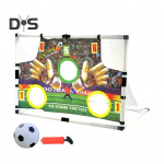 Kaasaskantav jalgpallitreeningu v&otilde;rk lastele jalgpallitreeningu v&auml;rav palli ja pumbaga kokkupandav jalgpalliv&auml;rav sisetingimustes &otilde;ues harjutamiseks valge