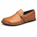 Mood Meeste Nahkkingad Pulmakingad Pehmed Meeste Kleit Hingavad Reisimine Elegantsed K&auml;sitsi valmistatud Jalatsid Kerged Mokassiinid Loaferid Mehed 38 tumehall v&auml;rv