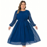 Naiste kleit, &uuml;hev&auml;rvilised, elegantsed, suure v&ouml;&ouml;ga kleidid XL sinine